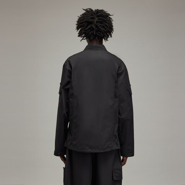 Black Y-3 Field Shirt Jacket