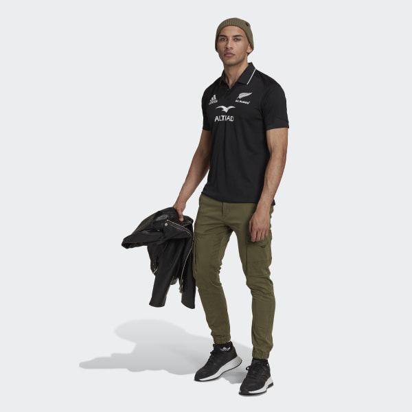 Black All Blacks Rugby Home Polo Shirt