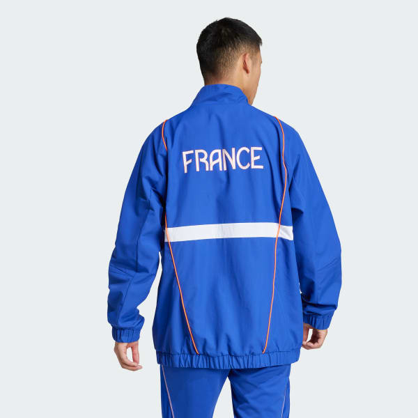 Blue France Handball Presentation Jacket