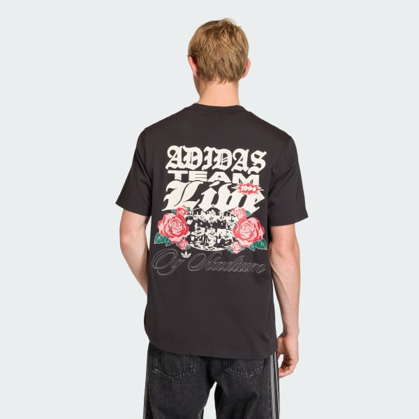 Negro POLERA GFX ROSES