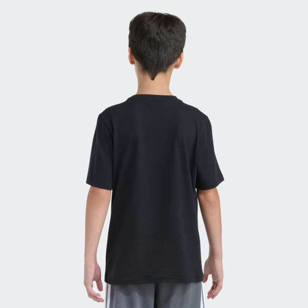 Black SS CHROME DRIP LOGO TEE