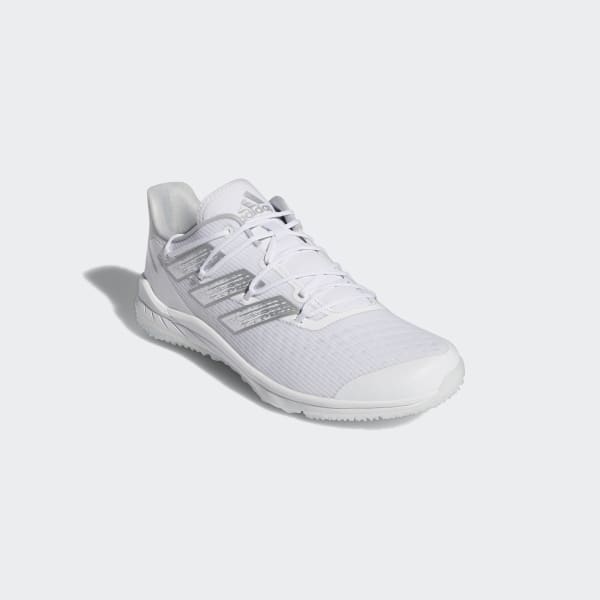 White Adizero Afterburner 8 Turf Shoes ZD689
