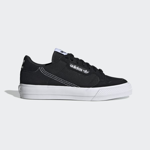 adidas continental vulc nere