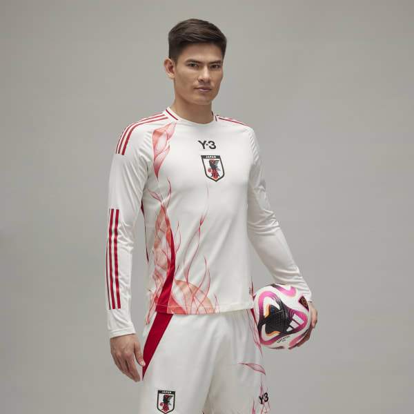 正規品　Y-3 サッカー日本代表 シャツ ホワイト/レッド　アウェイ adidas アディダス Y-3コラボ サッカー日本代表 2024 アウェイ