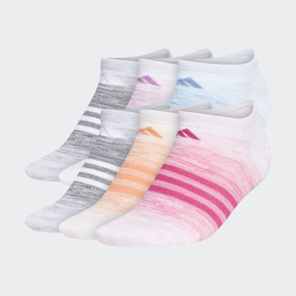 Pink Superlite Ombré No-Show Socks 6 Pairs