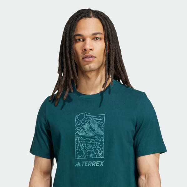 ★adidas★ TERREX Graphic Tee JN4265 Clothing - Terrex Graphic Tee - Grey | adidas Oman