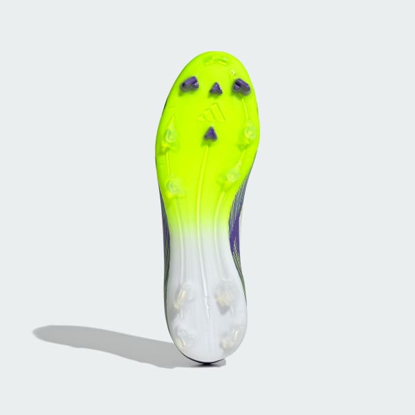 Morado Zapatos de fútbol sin cordones F50 League terreno firme/multiterreno