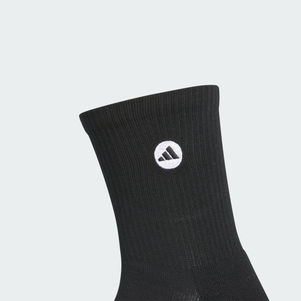 ブラック ハーフ クルーソックス