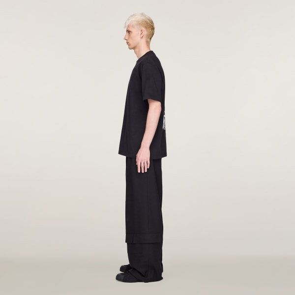 Đen Áo Thun Ngắn Tay Graphic Y-3