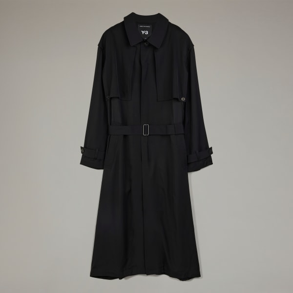 Adidas Y-3 Rayon Twill Coat WHERE TO BUY