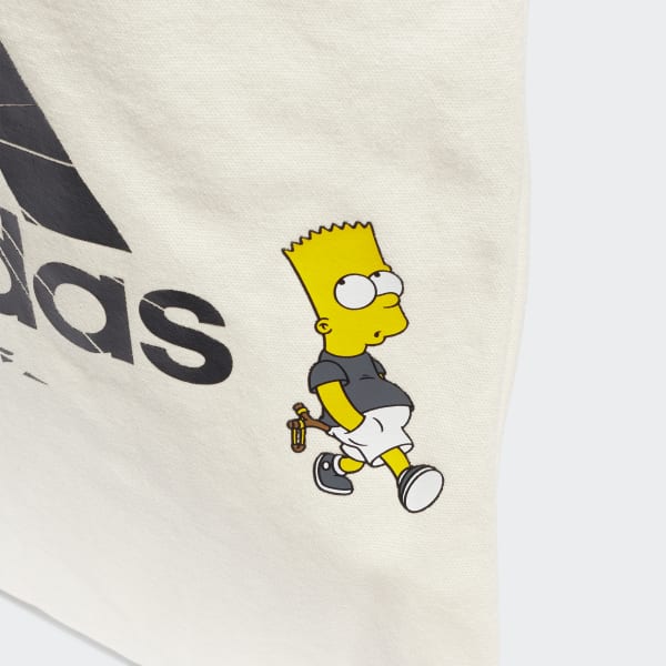 White The Simpsons Shopper Tote Bag JMD06