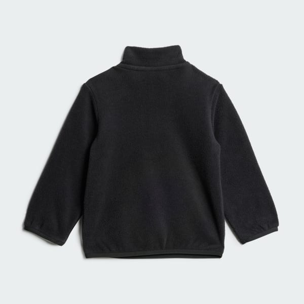 cerná Mikina Polar Fleece 1/2 Zip Kids