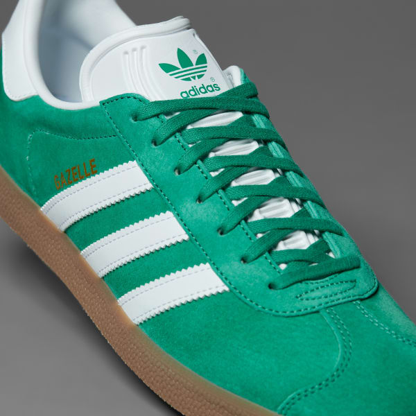 adidas Gazelle Shoes - Green | Free Delivery | adidas UK