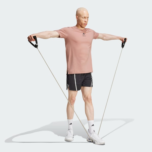 ピンク Les Mills グラフィック 半袖Tシャツ