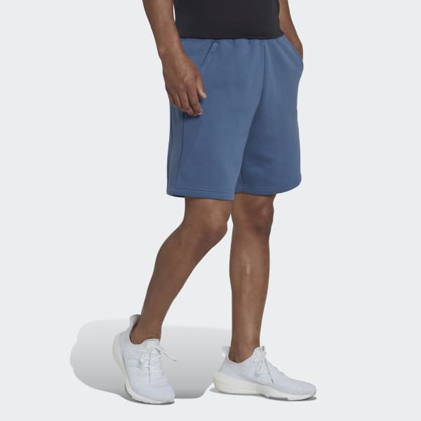 Blue Stadium Fleece Recycled Badge of Sport Shorts Z4507