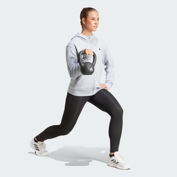 Gris Veste à capuche entièrement zippée Designed 4 Training