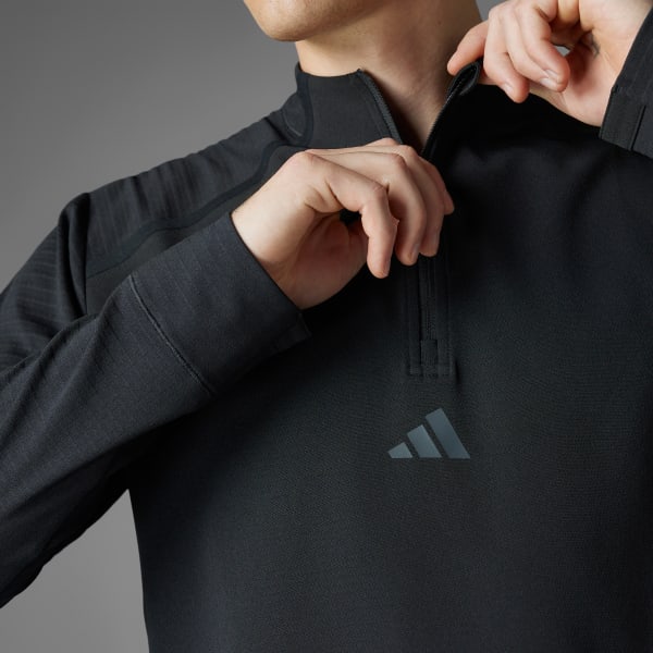 adidas Designed for Training Pro Series Quarter-Zip Shirt - Black