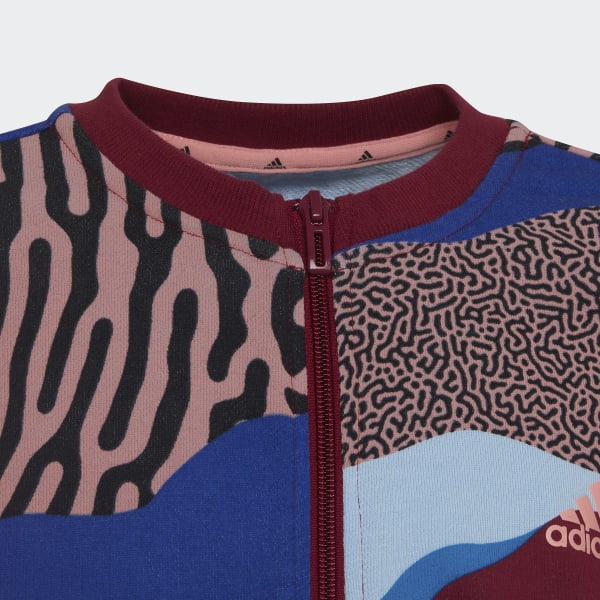 Blue Power Cotton Track Jacket