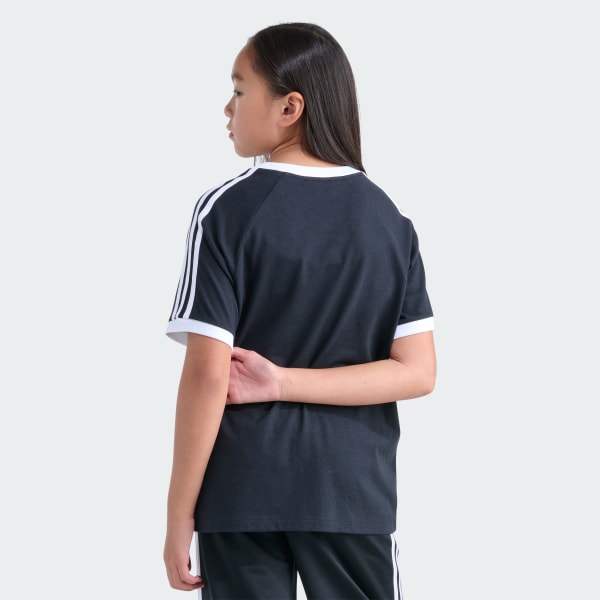 Black 3S RINGER TEE OG