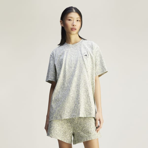 adidas by Stella McCartney Printed Loose Tee - White | adidas