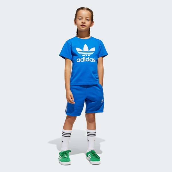 Azul Conjunto Adicolor – Criança