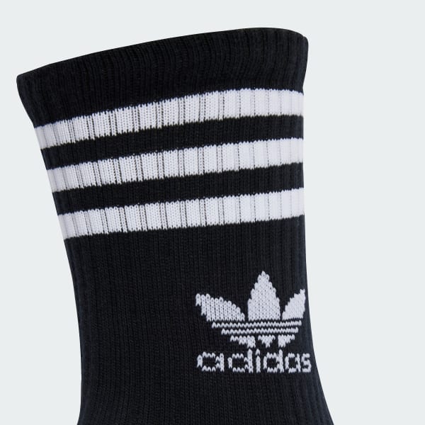 biela Ponožky 3-Stripes Crew (10 párov)