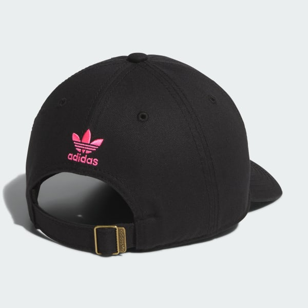 Black Relaxed Strap Back Hat