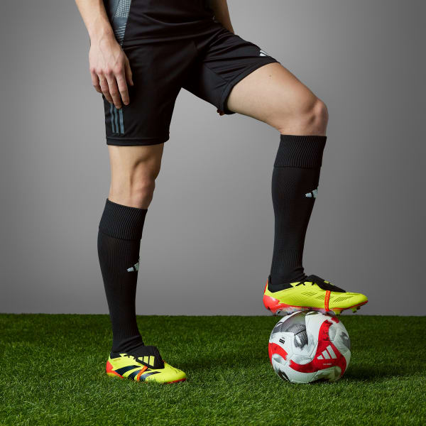 Yellow Predator Elite Foldover Tongue Firm Ground Football Boots