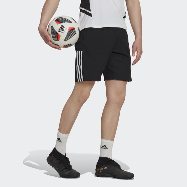 Schwarz Tiro 23 Competition Downtime Shorts