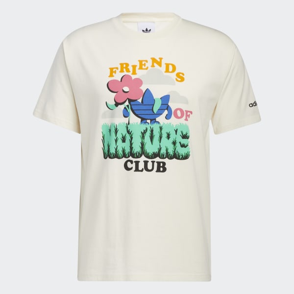 Λευκό Friends of Nature Club Short Sleeve Tee SX647