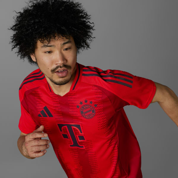 Rood FC Bayern München 24/25 Authentiek Thuisshirt