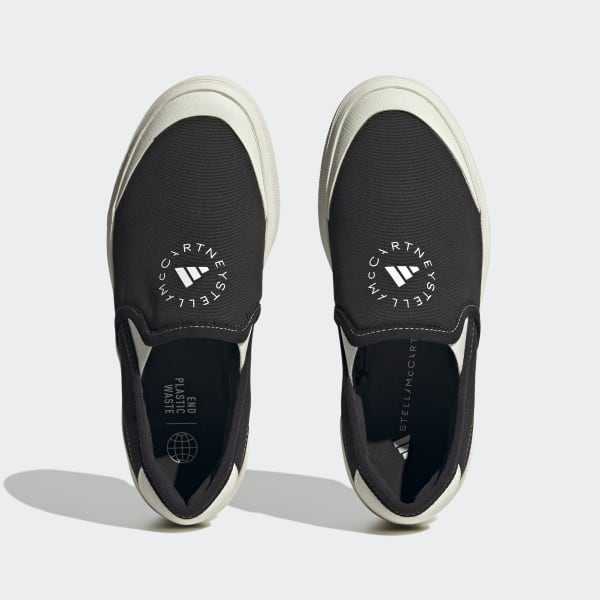 ブラック adidas by Stella McCartney コート スリッポン / adidas by Stella McCartney Court Slip-On