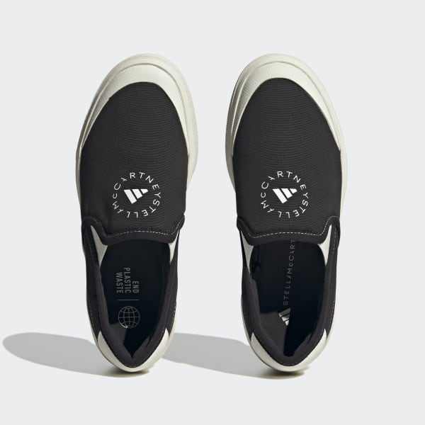 zwart adidas by Stella McCartney Court Slip-On Schoenen