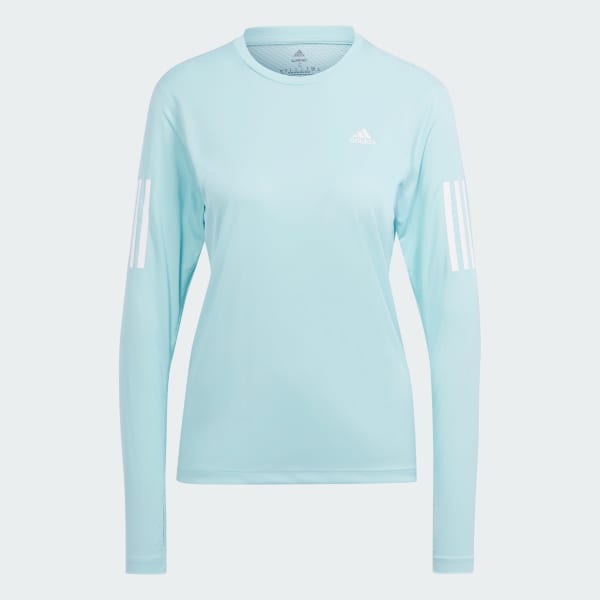 adidas Own the Run Long Sleeve Tee - Turquoise | Women\'s Running | adidas US