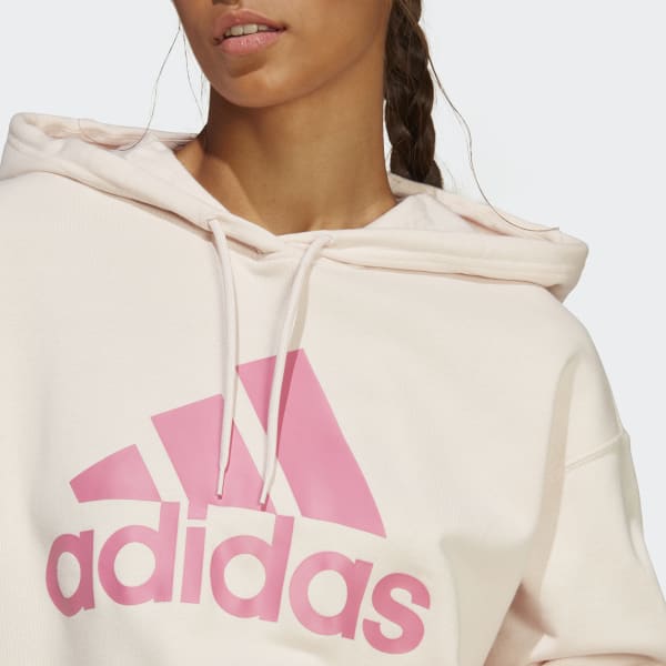 | Oversized Hoodie adidas Essentials French Lifestyle Pink Big adidas Women\'s | US Terry Logo -