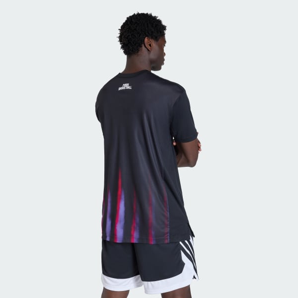 cierna PÁNSKY DRES PARIS BASKETBALL WARM UP SHORT SLEEVE