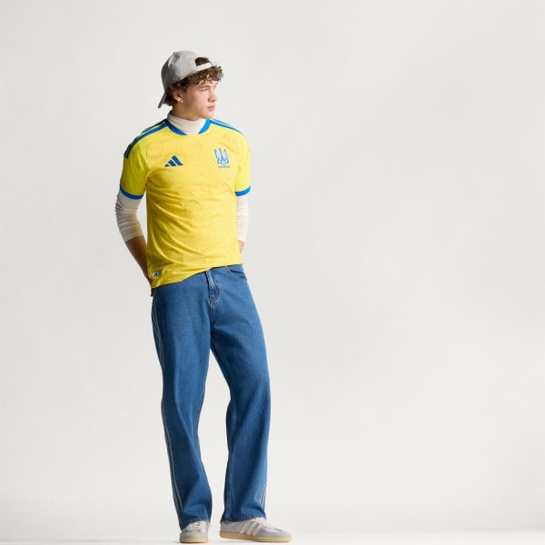 Yellow Ukraine 26 Home Authentic Jersey