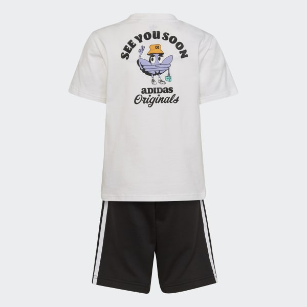 Mens adidas t shirt and shorts set outlet