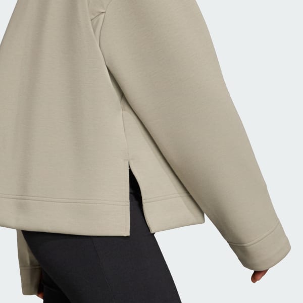 adidas Soft Lux Quarter-Zip - Green | Free Shipping with