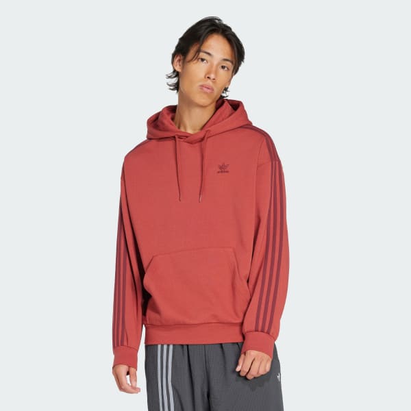 Hoodie Rood Joggingpak Adidas Adicolor Baggy Fit Hoodie Rood