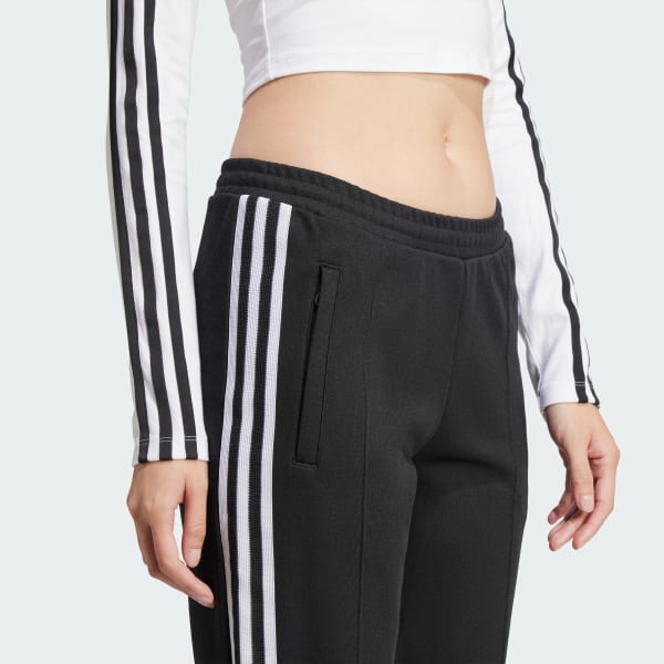 adidas Adicolor 3-Stripes Long Sleeve Crop Tee - White