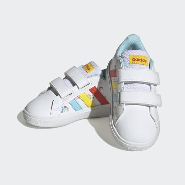 Adidas rainbow toddler shoes hot sale