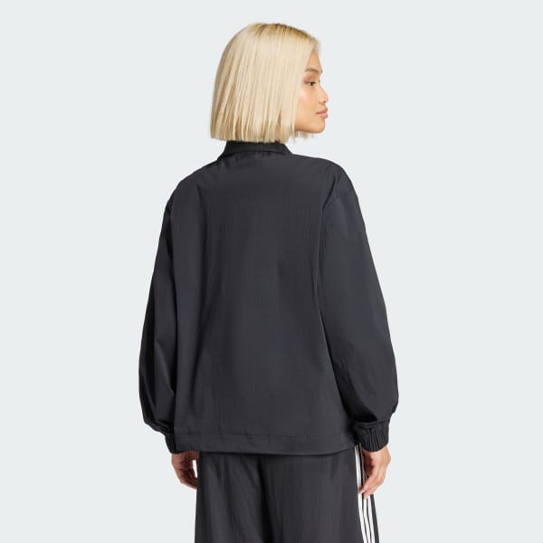 Đen Áo Track Top Vải Ripstop Khóa Kéo 1/2 Essentials