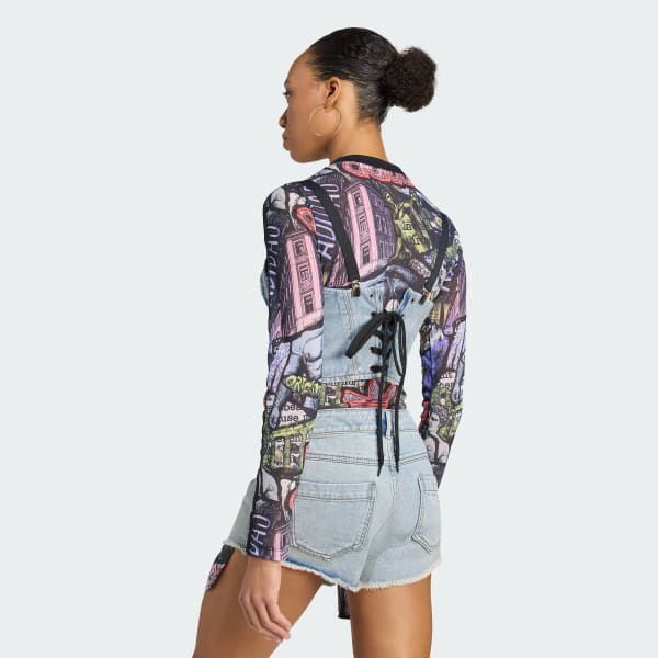 Azul adidas x Jeremy Scott Sutiã de Jeans