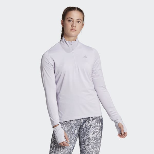 Lila Fast Running Half-Zip Long Sleeve Top