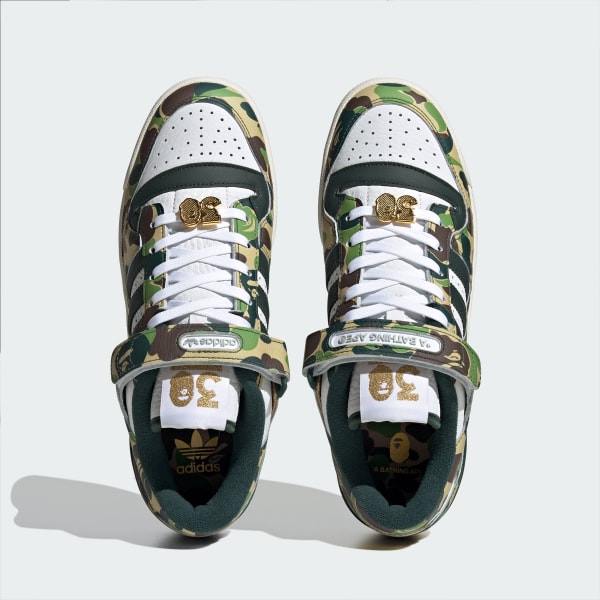 adidas Forum 84 Low Bape 30th Anniversary Green Camo Men's