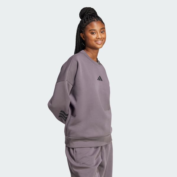 Grey Future Icons 3-Stripes Sweatshirt