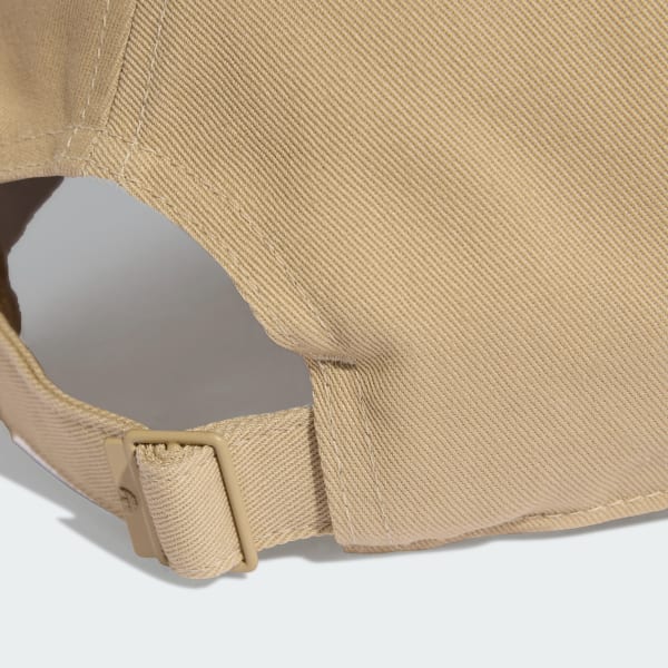 Beige Everyday Icons Cap With Tonal Metal Trefoil Keps