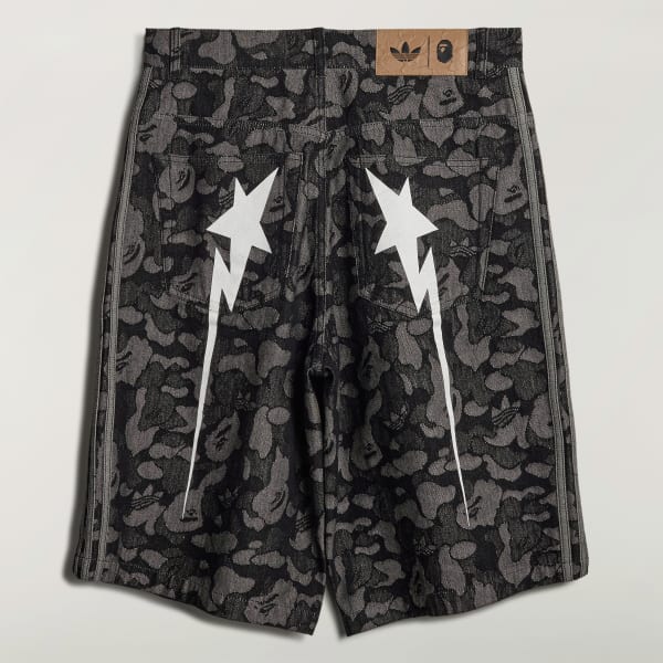 adidas SHARK DENIM JORTS BAPE® - Black | Free Shipping with