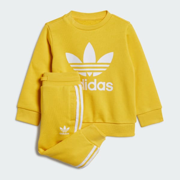 adidas Adicolor Crew Sweatshirt Set - Gold | Kids' Lifestyle | adidas US